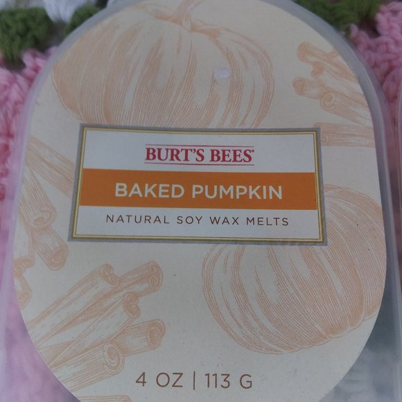 Burt's Bees Baked Pumpkin Natural Soy Wax Melts 2 Packs - Picture 2 of 3